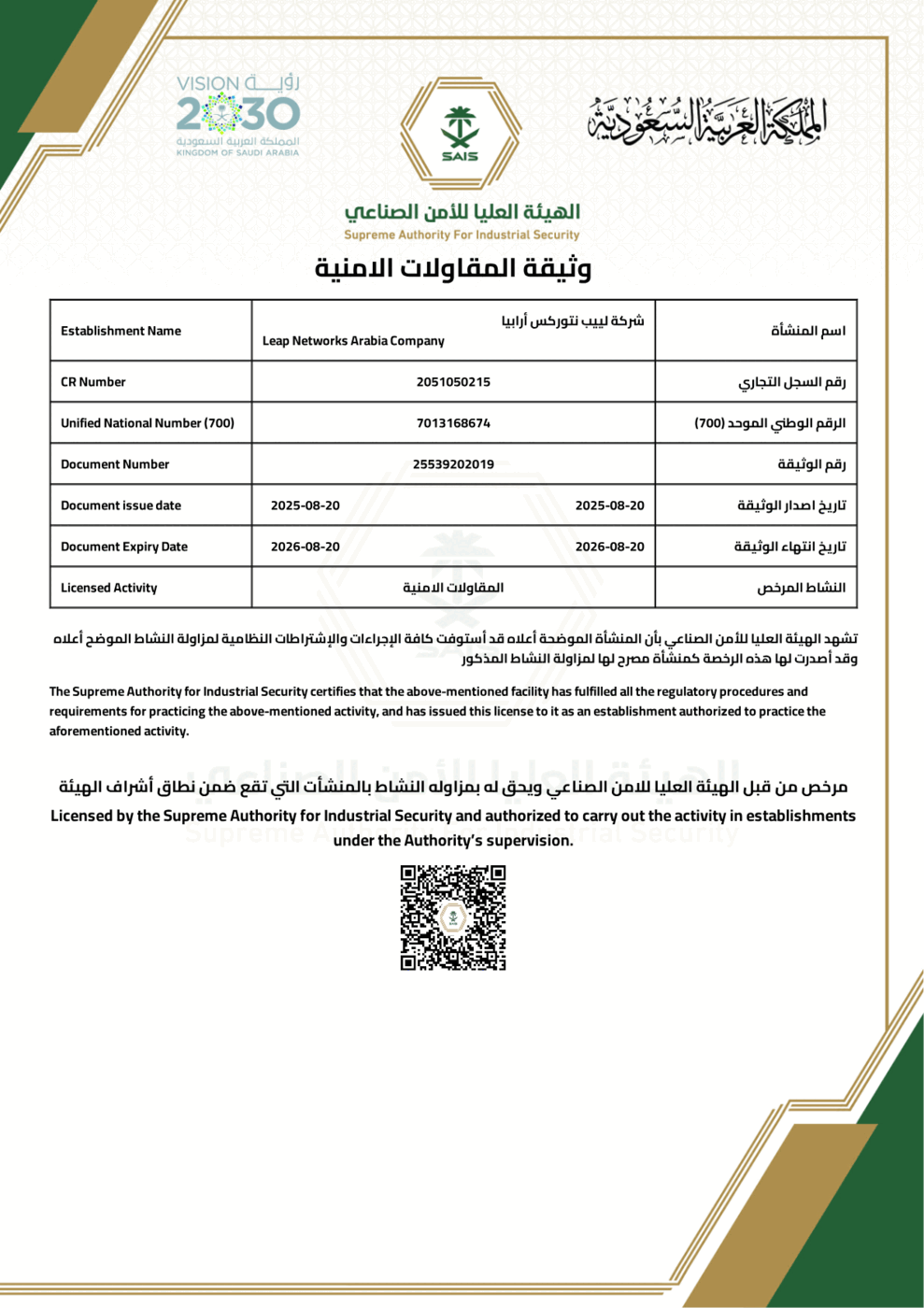 Certificate of Compliance